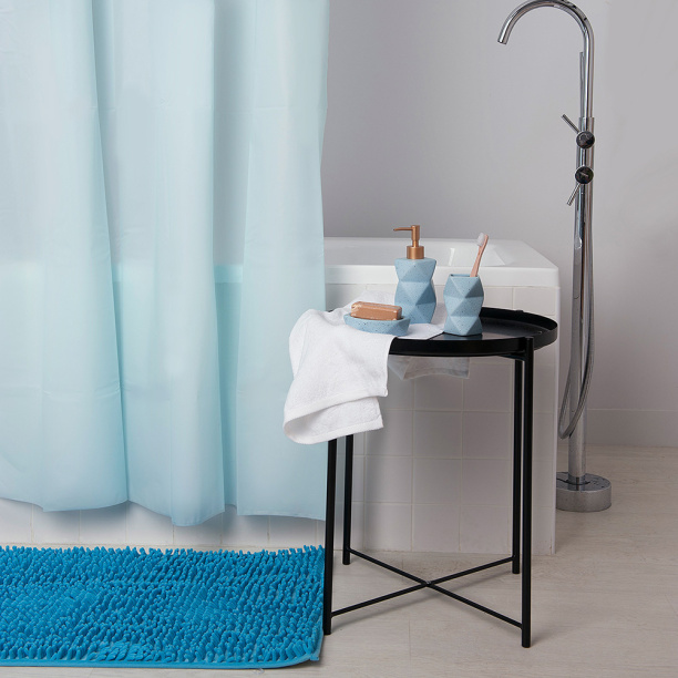 Штора для ванной Fresh Code Blue sand 180х180 см голубая от магазина ЛесКонПром.ру