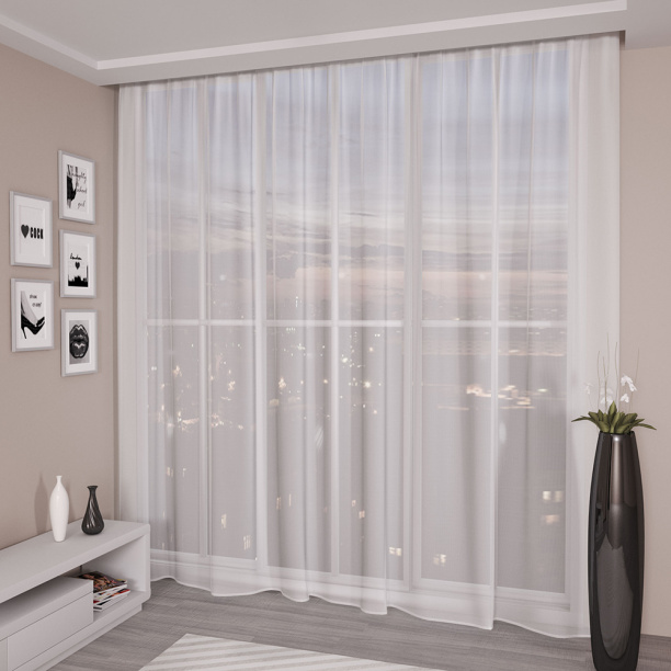 Штора-тюль Сетка 300х270 см молочная от магазина ЛесКонПром.ру