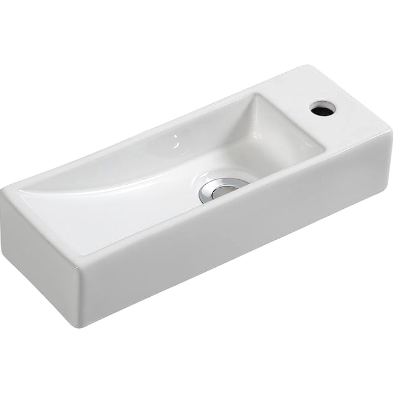 Раковина Mira 38 L MR-3814L Белая от магазина ЛесКонПром.ру