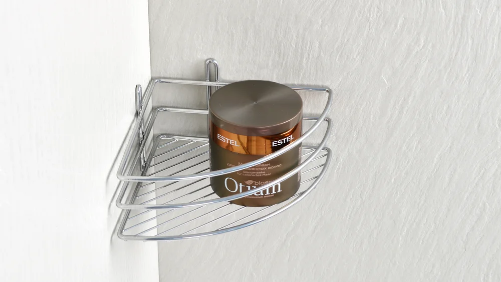 Полка Fixsen FX-710-1 угловая, хром от магазина ЛесКонПром.ру