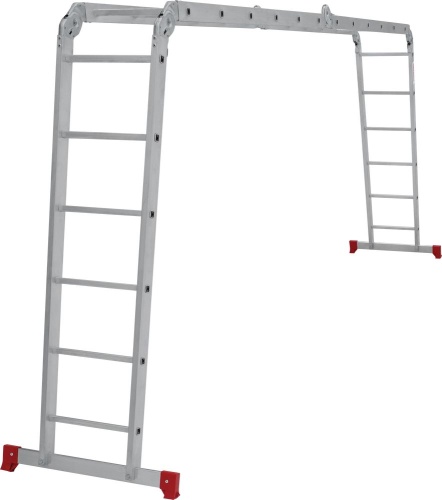 Алюминиевая четырехсекционная лестница-трансформер 340 мм NV2320 НОВАЯ ВЫСОТА 4х6 арт.2320406 от магазина ЛесКонПром.ру