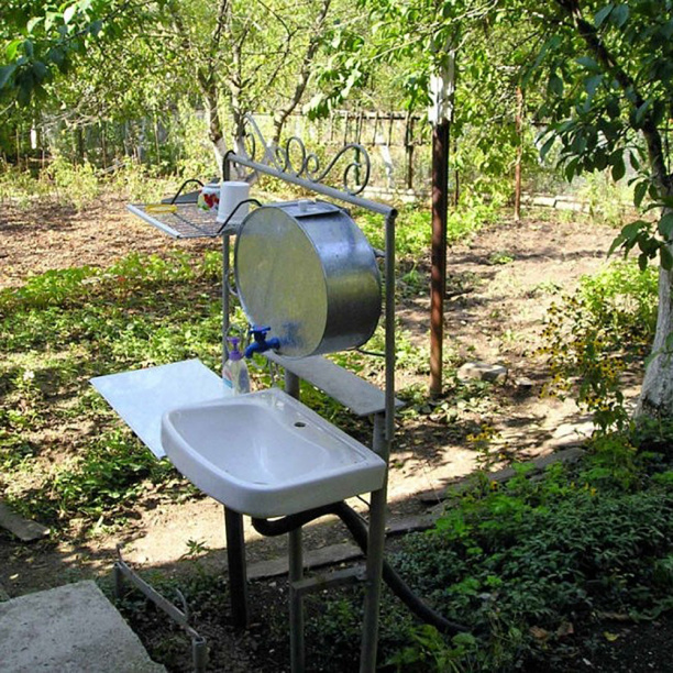 Рукомойник с краном оцинкованный 10 л от магазина ЛесКонПром.ру