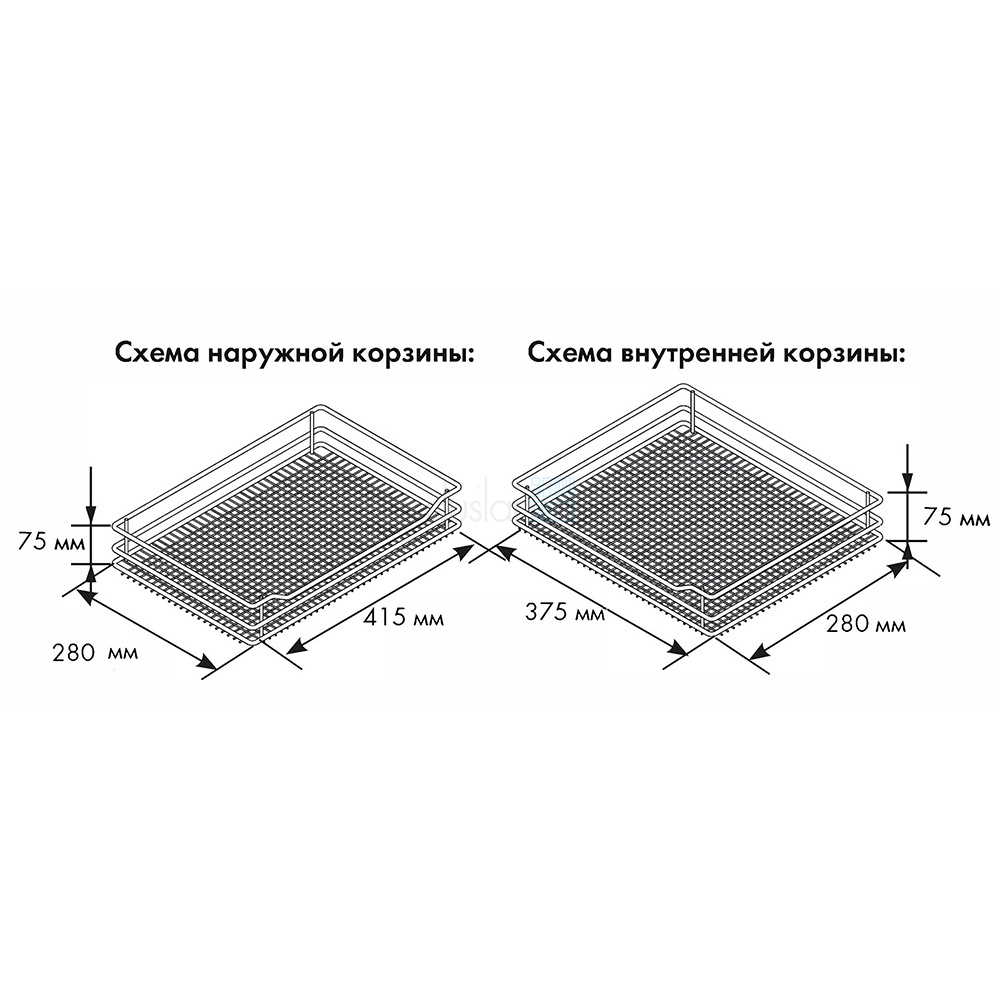 Волшебный уголок COR FLEX CLASSIC, распашной фасад 450 мм, хром VAUTH-SAGEL  купить в ЛесКонПром.ру. Продажа по оптовой цене со склада в Москве.  Доставка в сроки.