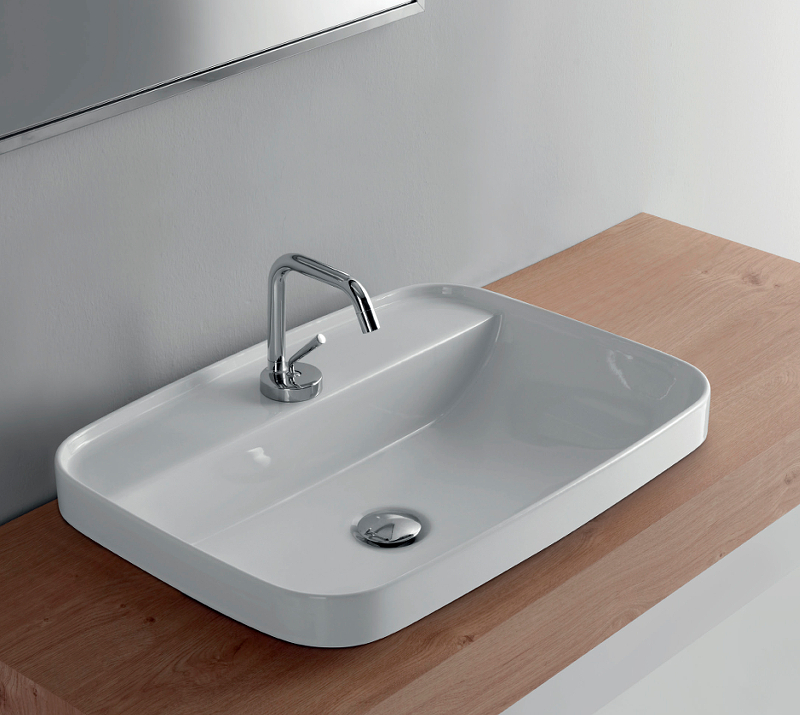 Раковина Kerasan Tribeca 60 514201*1 Белая от магазина ЛесКонПром.ру