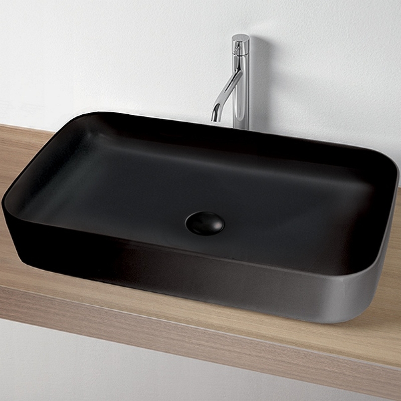 Раковина-чаша Kerasan Tribeca 70 460231 Черная матовая от магазина ЛесКонПром.ру