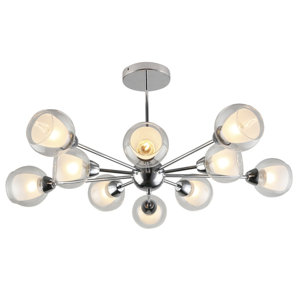 Люстра потолочная Schaffner Чело 10х60 Вт Е27 от магазина ЛесКонПром.ру