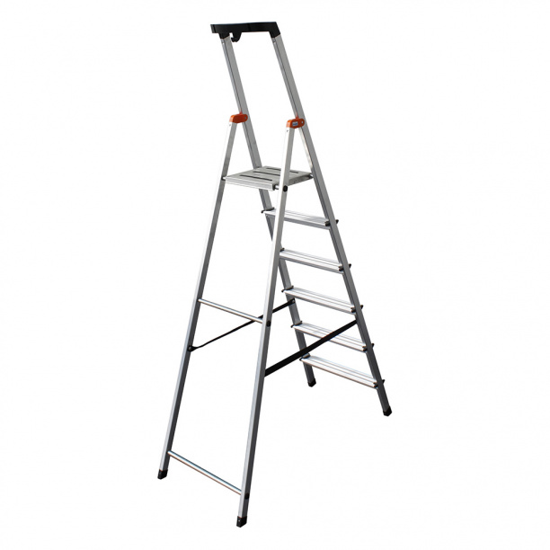 Стремянка Krause SAFETY алюминиевая 6 ступеней от магазина ЛесКонПром.ру