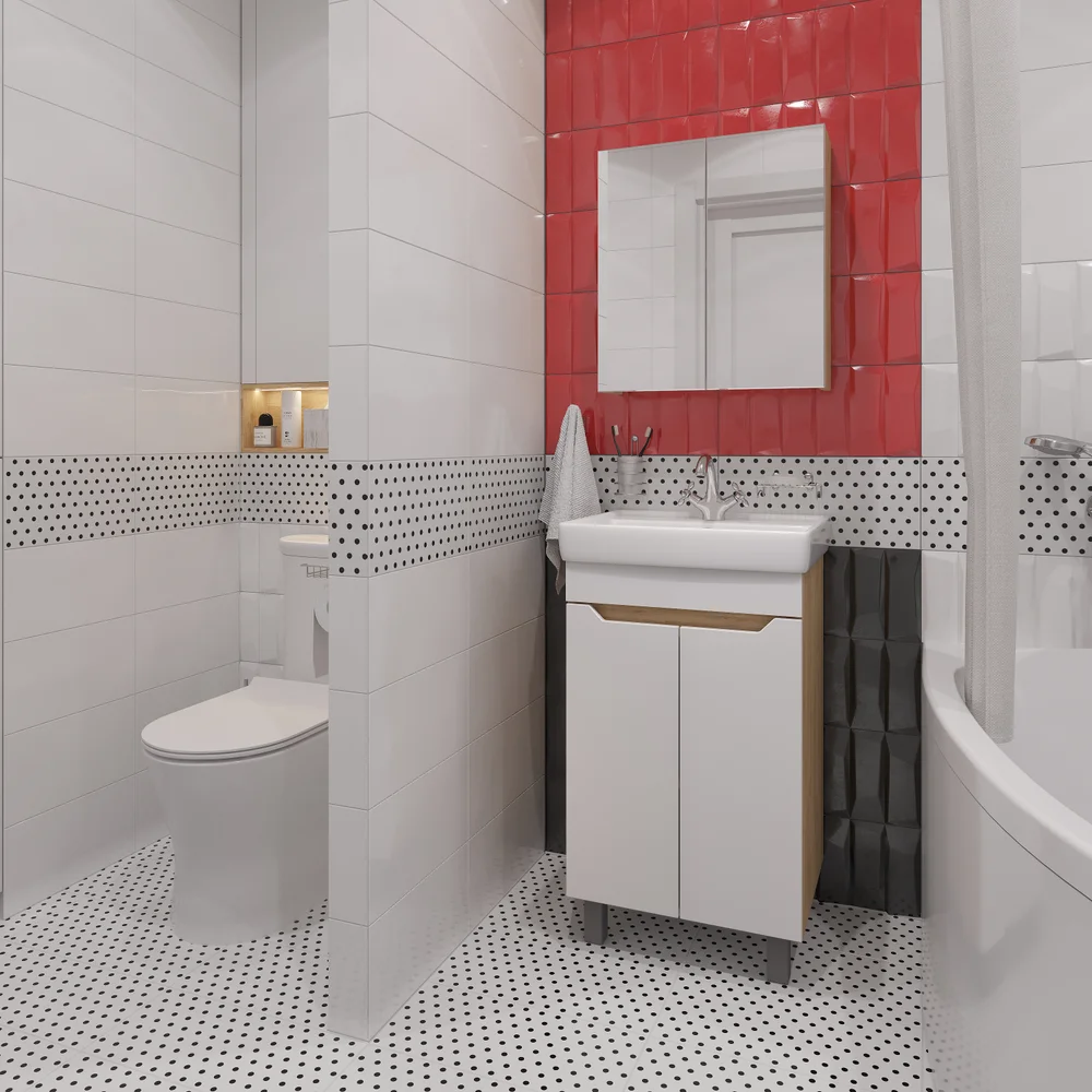 Зеркало-шкаф DIWO Архангельск 60 дуб сонома от магазина ЛесКонПром.ру