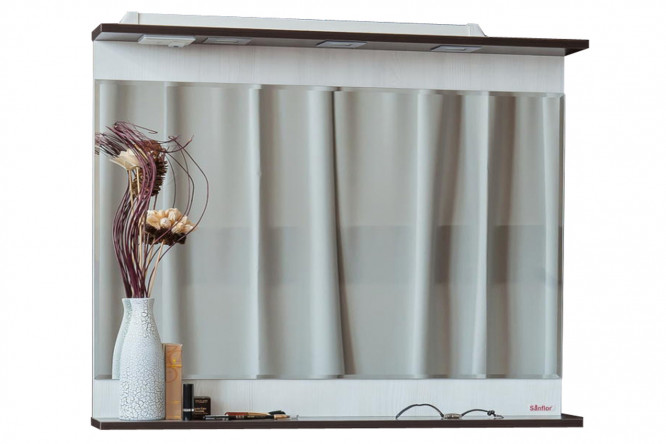 Зеркало с полкой Sanflor Толедо 80353235 от магазина ЛесКонПром.ру