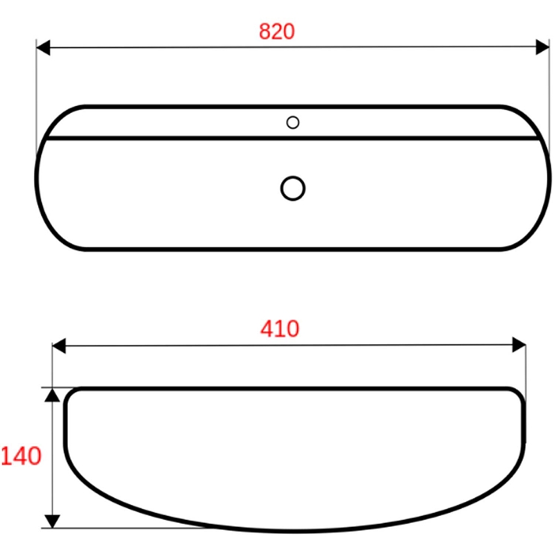 Раковина-чаша Mira 82 MR-8241 Белая от магазина ЛесКонПром.ру