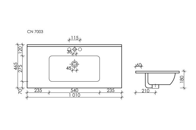 Умывальник накладной CERAMICA NOVA Element 80551282 от магазина ЛесКонПром.ру