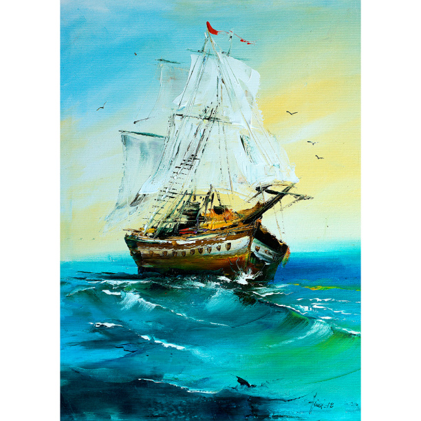Канвас Корабль 50х70 см Art-Canvas от магазина ЛесКонПром.ру