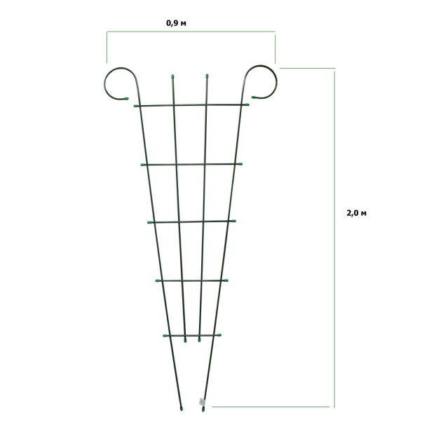 Шпалера для растений Веер 80х200 см от магазина ЛесКонПром.ру