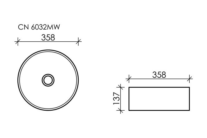 Умывальник накладной CERAMICA NOVA Element 80551247 от магазина ЛесКонПром.ру