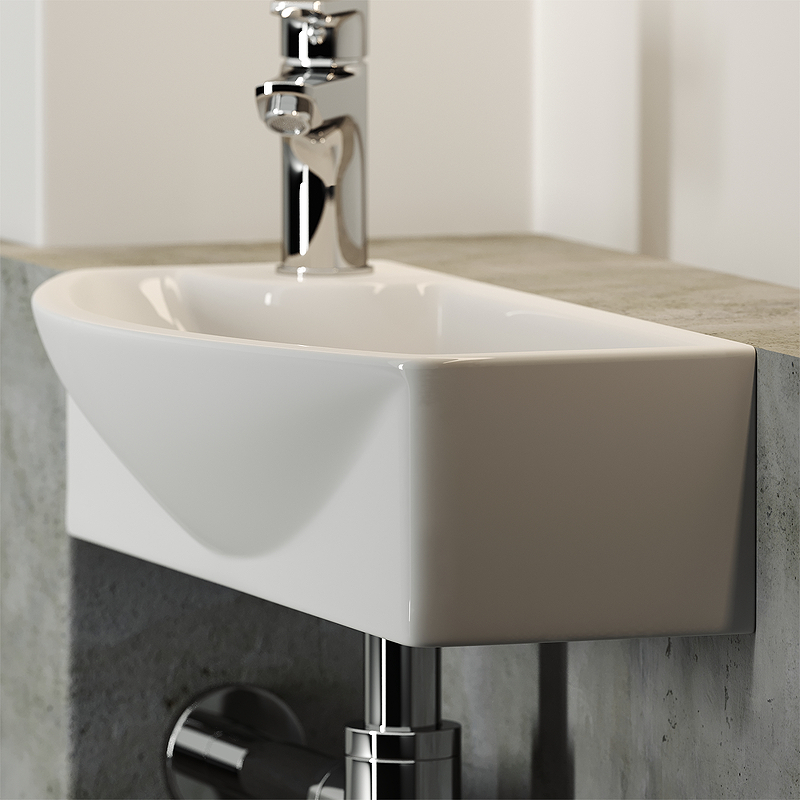 Раковина Ceramica Nova Element 45 R CN6038R Белая от магазина ЛесКонПром.ру