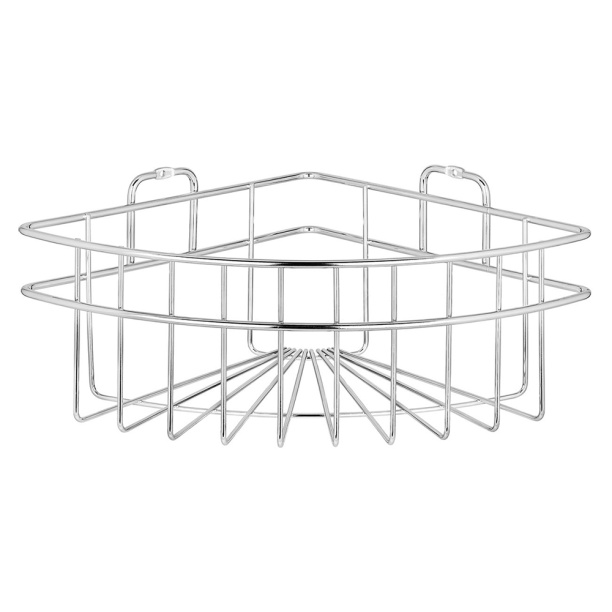 Полка сетчатая ЧМЗ Кашалот 1-ярусная угловая хром от магазина ЛесКонПром.ру