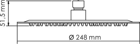 Верхний душ Wasserkraft Wern A121 от магазина ЛесКонПром.ру