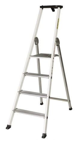 Стремянка алюминиевая лакированная профессиональная Centaure 4 ступени EXPERT 54 (арт.429204) от магазина ЛесКонПром.ру