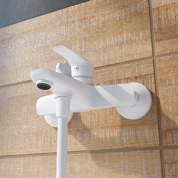 Смеситель для ванны IDDIS Ray белый от магазина ЛесКонПром.ру