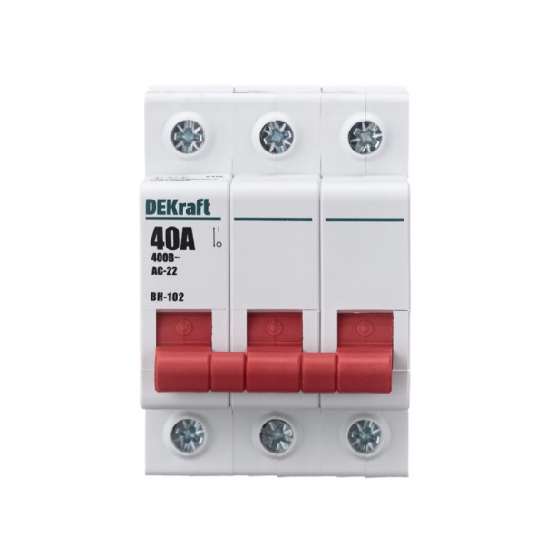 Выключатель-разъединитель DEKraft ВН-102 3п 40 А от магазина ЛесКонПром.ру