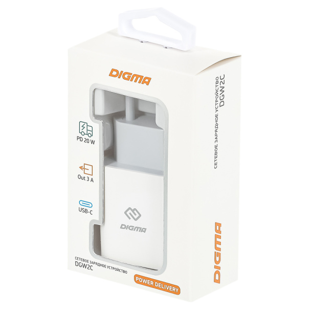 Зарядное устройство Digma USB-C 20 Вт от магазина ЛесКонПром.ру