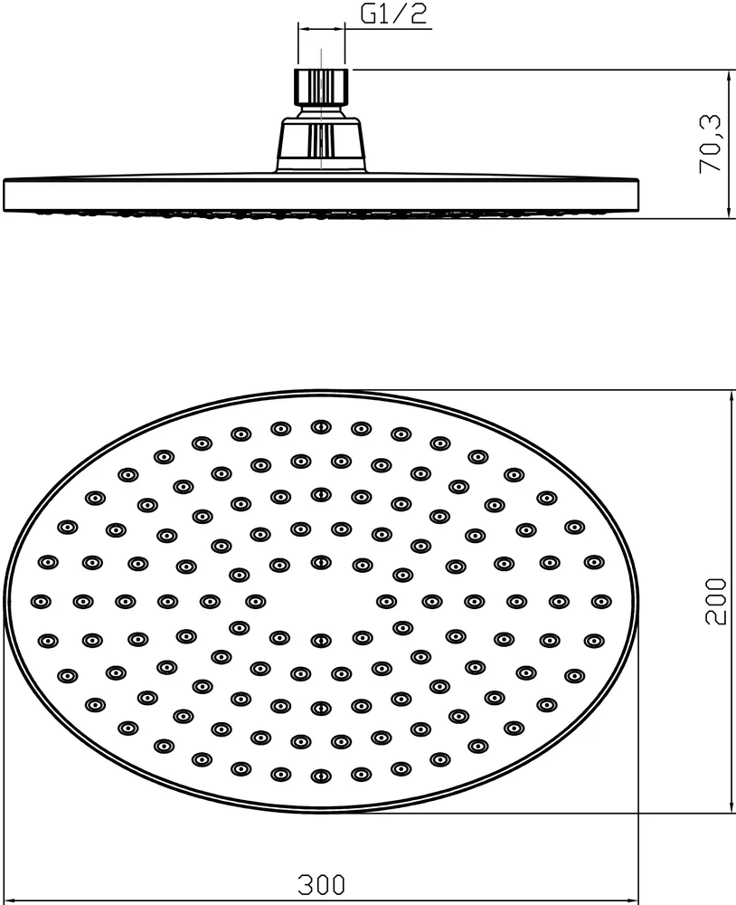 Верхний душ Lemark Poseidon LM8037C от магазина ЛесКонПром.ру