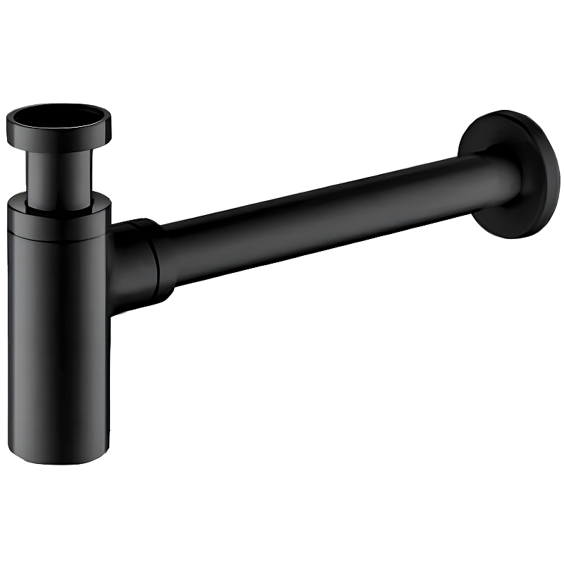 Сифон для раковины Frap F82-7 Черный матовый от магазина ЛесКонПром.ру