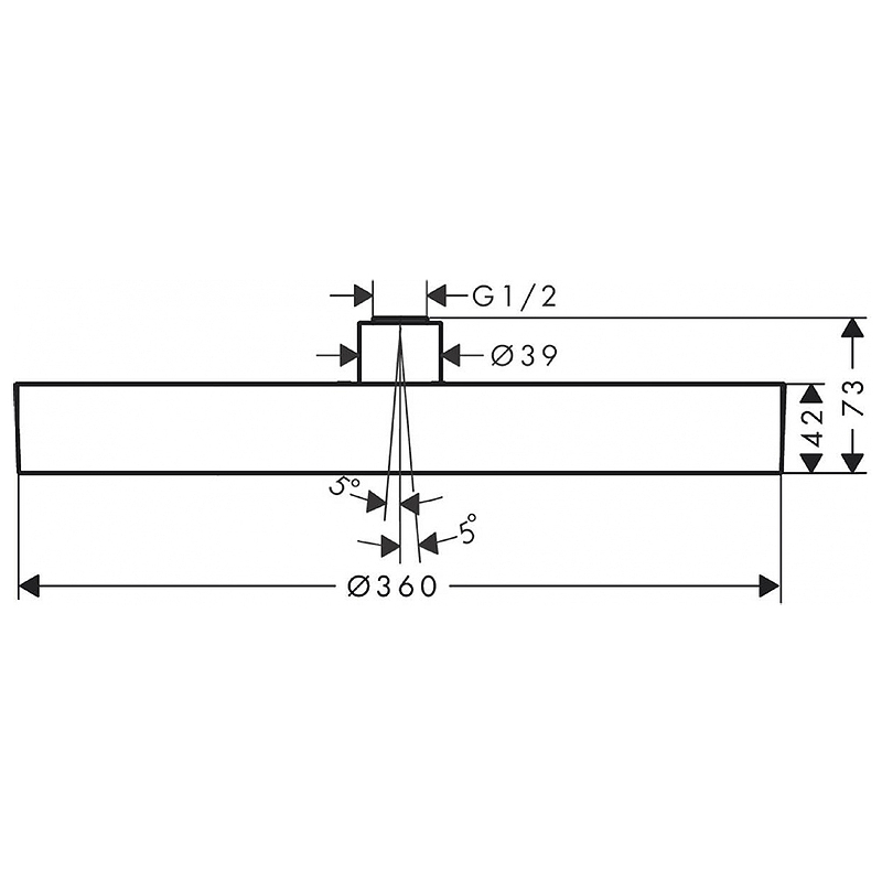 Верхний душ Hansgrohe Rainfinity 26231140 Бронза от магазина ЛесКонПром.ру