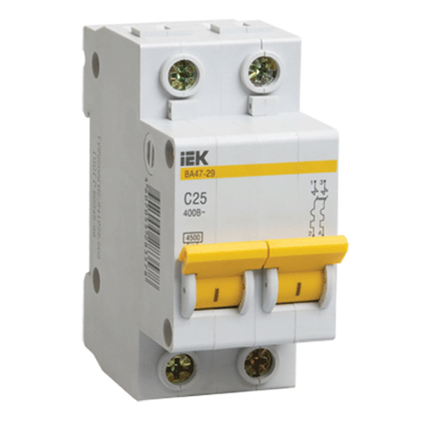 Выключатель автоматический IEK 2п 40 А В от магазина ЛесКонПром.ру