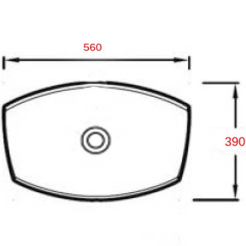 Раковина-чаша Mira 56 MR-5639 Белая от магазина ЛесКонПром.ру