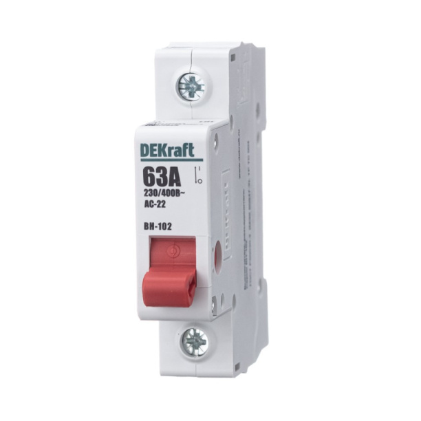 Выключатель-разъединитель DEKraft ВН-102 1п 63 А от магазина ЛесКонПром.ру
