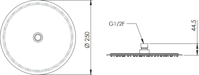 Верхний душ Remer 357UFM25X от магазина ЛесКонПром.ру
