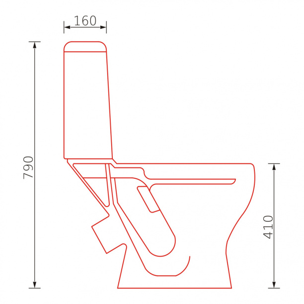 Унитаз-компакт Gesso W102 с сиденьем от магазина ЛесКонПром.ру