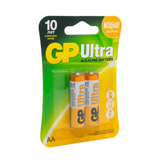 Батарейка GP Ultra LR06(АА) 2 шт от магазина ЛесКонПром.ру