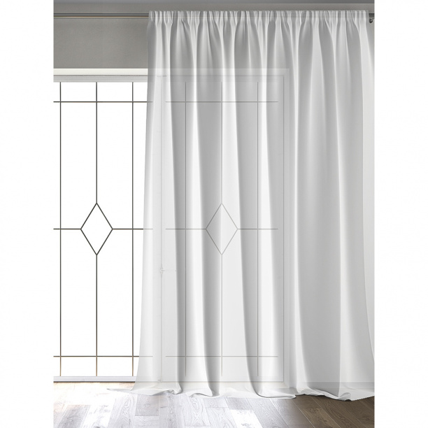 Штора-тюль Мискет 200х290 см белая от магазина ЛесКонПром.ру