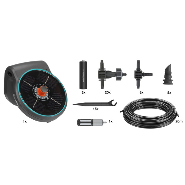 Комплект капельного полива Gardena aquaBloom на 20 растений от магазина ЛесКонПром.ру