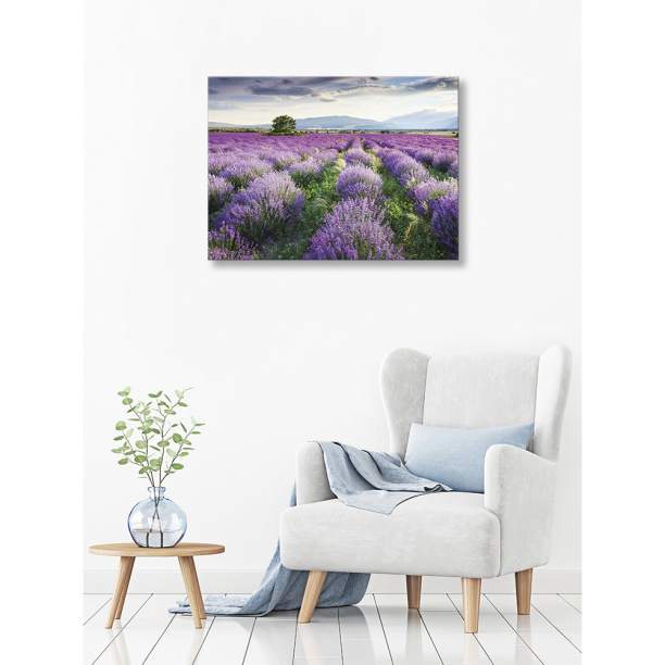 Декобокс Лавандовое поле 50х70 см от магазина ЛесКонПром.ру