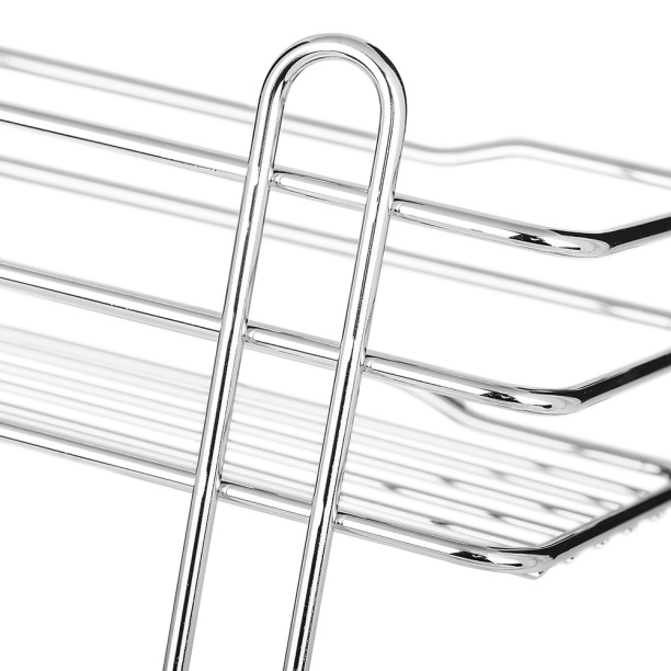 Полка сетчатая ЧМЗ Стамбул 2-ярусная прямая от магазина ЛесКонПром.ру