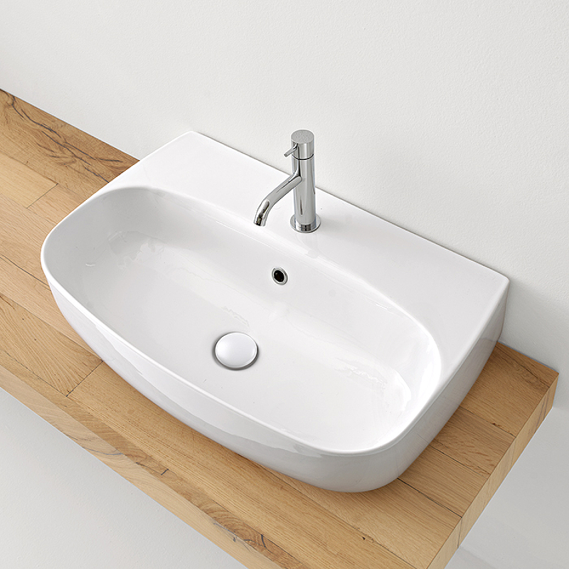 Раковина Kerasan Nolita 70 534201*1 Белая от магазина ЛесКонПром.ру