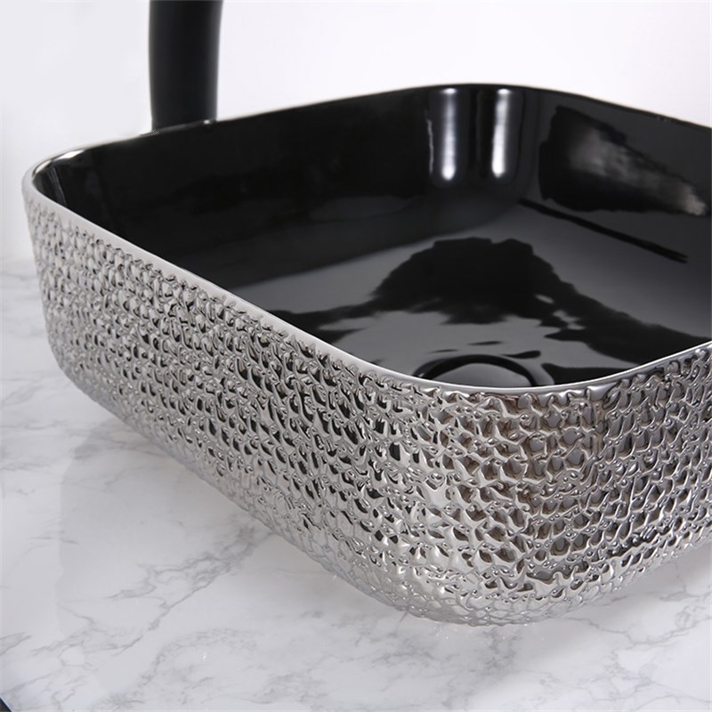 Раковина-чаша Mira 39 MR-3939BS Черная Серебро от магазина ЛесКонПром.ру