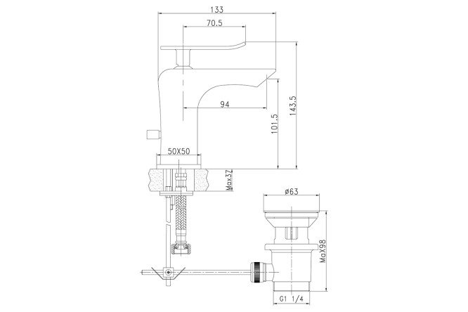 Смеситель для раковины LEMARK Contest 80440962 от магазина ЛесКонПром.ру