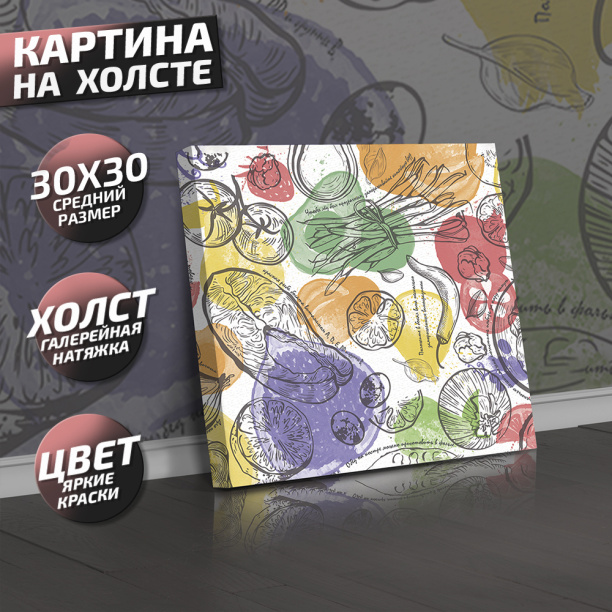 Канвас 40х40 см Юрий Гагарин СТЗ-30 от магазина ЛесКонПром.ру