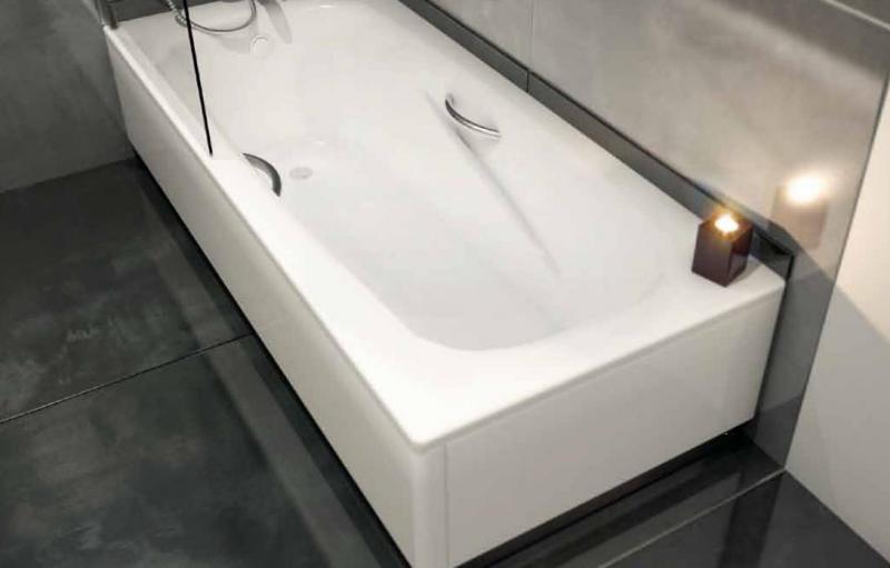 Стальная ванна BLB Universal HG B75H 170x75 с отверстиями для ручек без гидромассажа с шумоизоляцией от магазина ЛесКонПром.ру