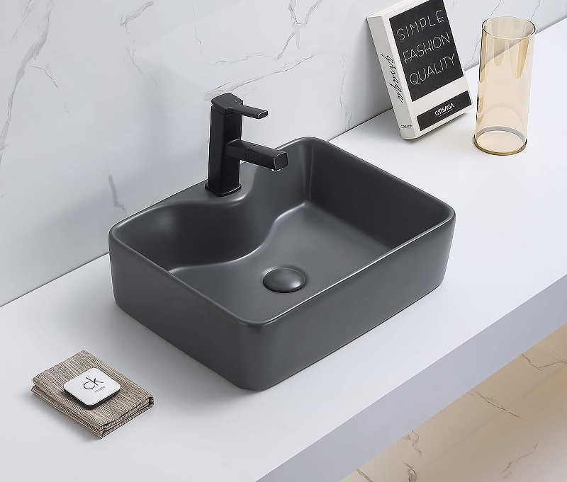 Раковина-чаша CeramaLux 48 7291MDH-2 Серая от магазина ЛесКонПром.ру