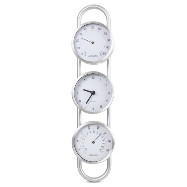 Термо-гигрометр биметаллический с часами ТБ - 3М1 от магазина ЛесКонПром.ру