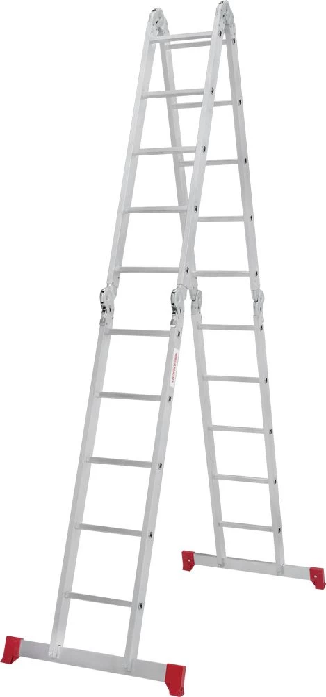 Алюминиевая четырехсекционная лестница-трансформер 340 мм NV2320 НОВАЯ ВЫСОТА 4Х5 арт.2320405 от магазина ЛесКонПром.ру