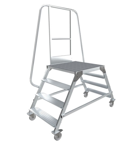 МОСТИК ПЕРЕХОДНЫЙ АЛЮМИНИЕВЫЙ С ОДНИМ ПОРУЧНЕМ MEGAL МПА-1 от магазина ЛесКонПром.ру