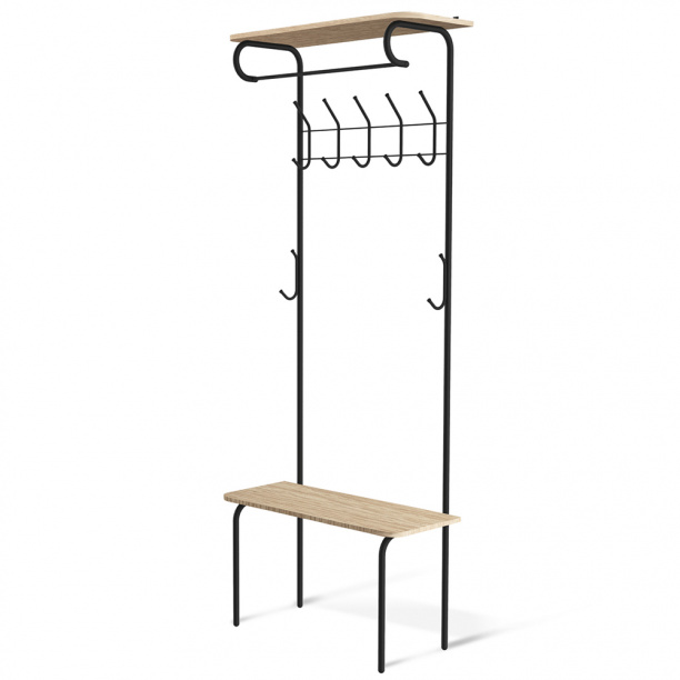 Гардероб сборный SHT-HW1 188,5х75х30 см от магазина ЛесКонПром.ру