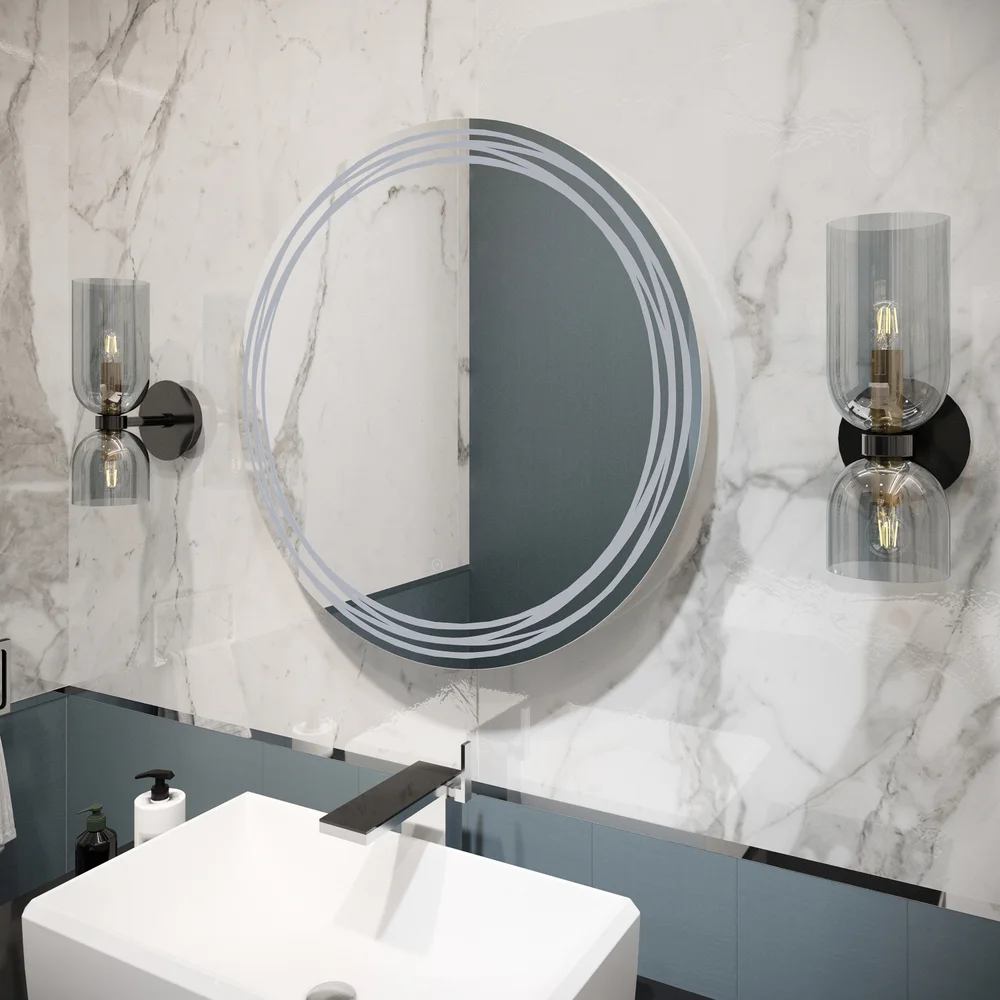 Зеркало круглое DIWO Муром 77 с подсветкой от магазина ЛесКонПром.ру