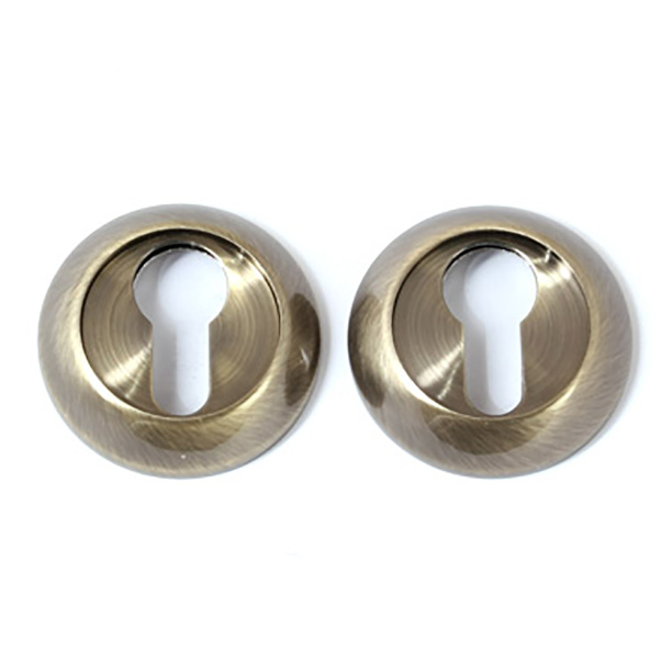 Дверные накладки под цилиндр Megapolis бронза от магазина ЛесКонПром.ру